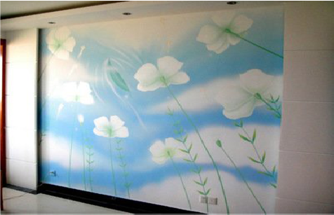 慈利画墙绘怎么画好白云的蓬松感？