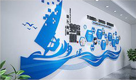 慈利海浪主题文化墙如何设计？
