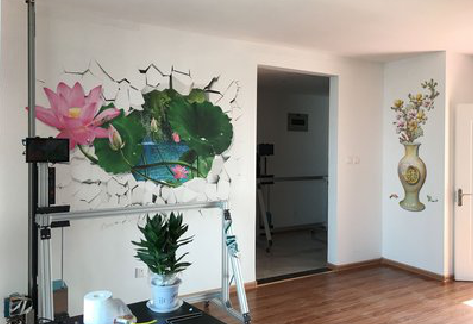 慈利墙体彩绘相比墙纸的优势。