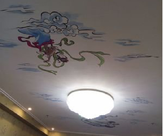 慈利如何快速绘制天花板上的手绘墙？