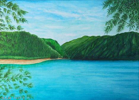 慈利在墙绘中，如何绘画绿水青山？